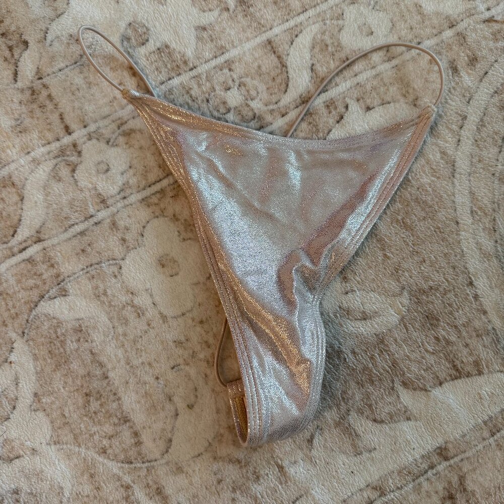 SHIMMER ADJUSTABLE G STRING BIKINI BOTTOM
